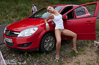 Free russian euro teen erotica gallerys posing near car