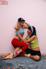 Lovely teen lesbians