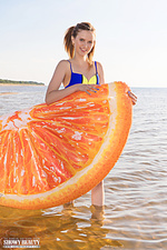 Cute girl on the beach